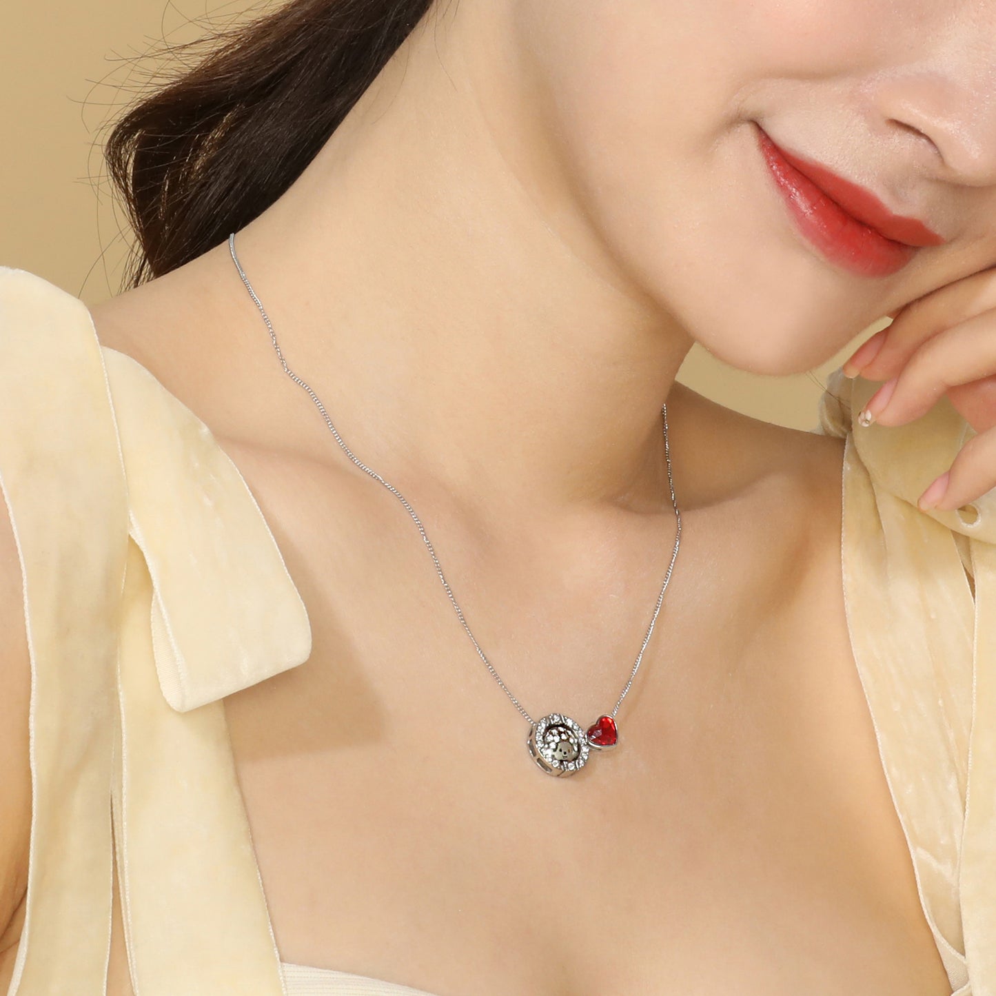 FANCY CIRCLE EARRINGS(SILVER) image 11