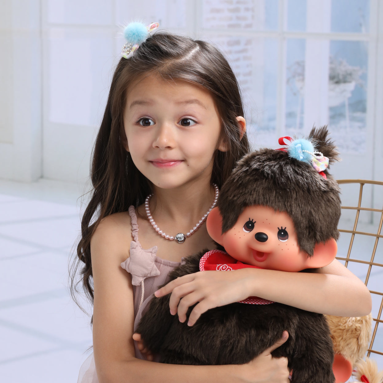 POMPOM HAIRCLIP(BLUE) image 1