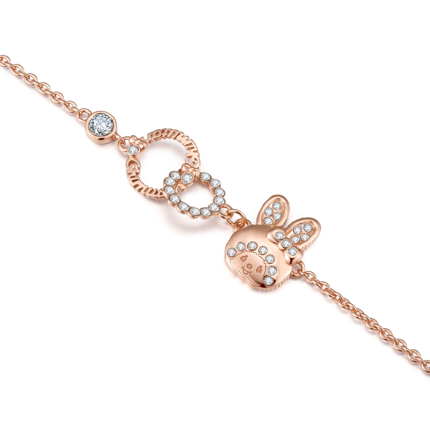 CHIMUTAN LETTERING BRACELET(ROSEGOLD) image 2