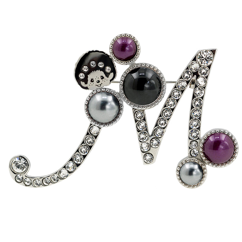 LOGOMANIA BROOCH(SILVER) image 0