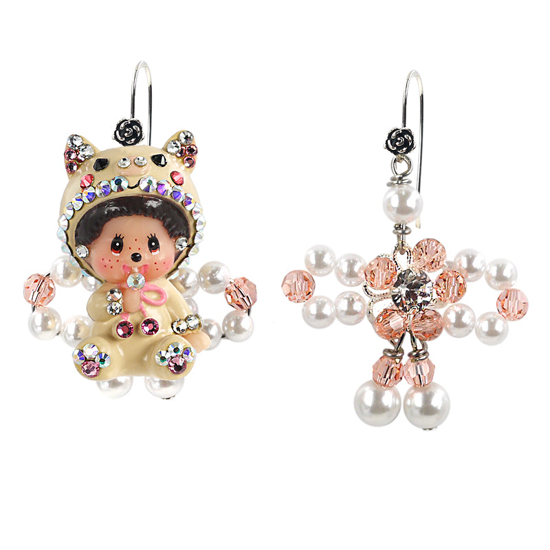 BOW EARRINGS W/PIG MCC image 0