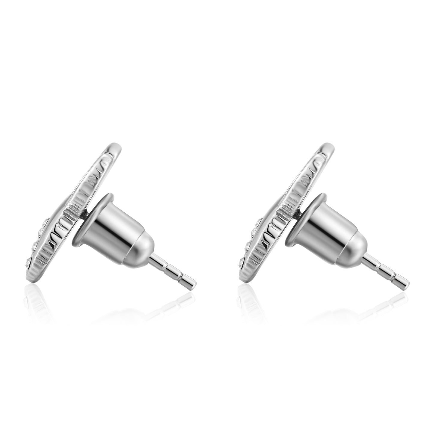 CHIMUTAN LETTERING EARRINGS(SILVER) image 1