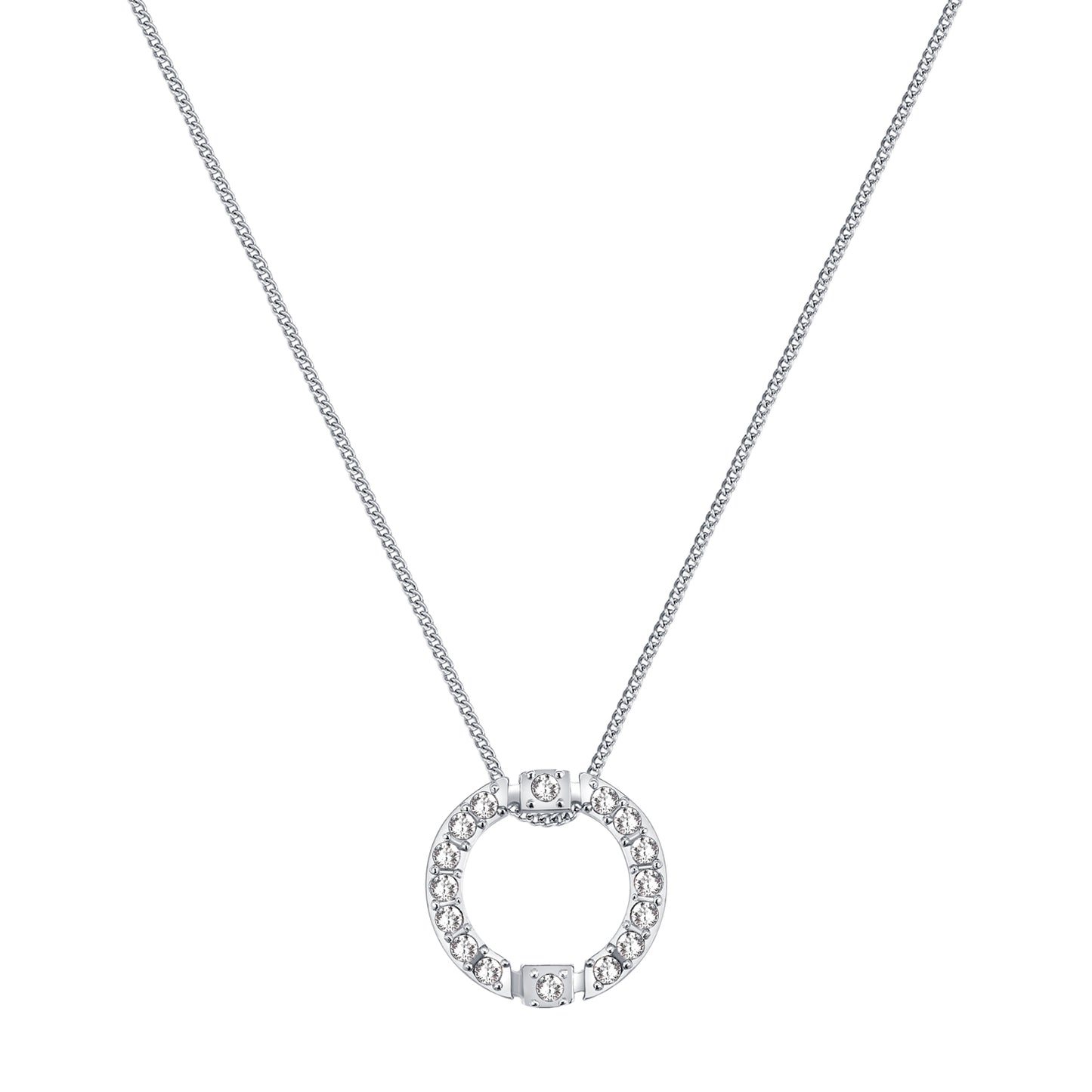 FANCY CIRCLE EARRINGS(SILVER) image 9