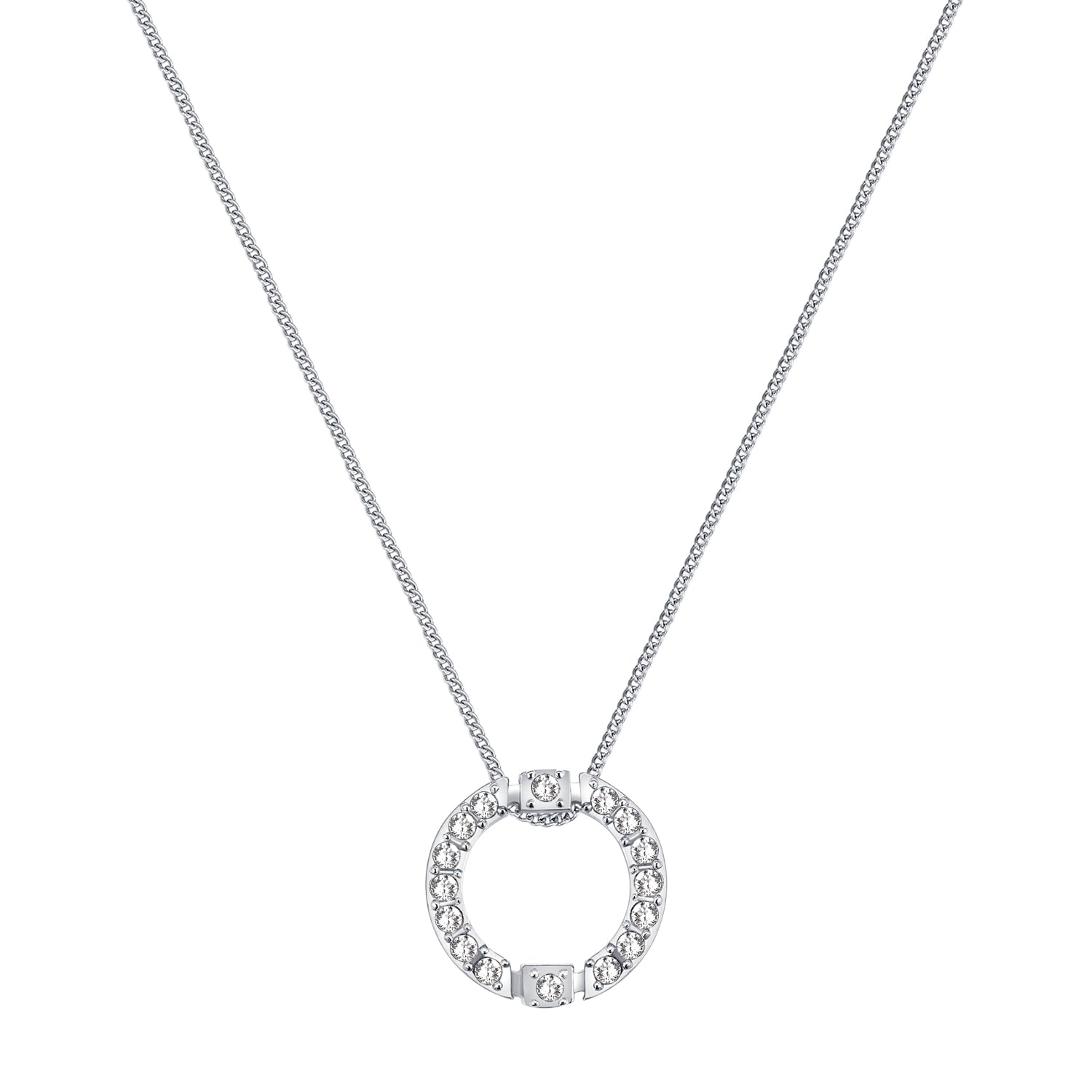 FANCY CIRCLE EARRINGS(SILVER) image 9