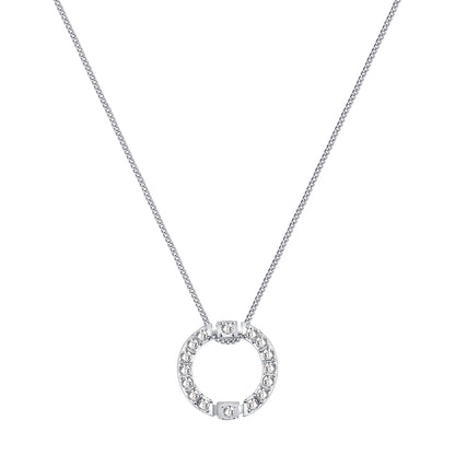 FANCY CIRCLE EARRINGS(SILVER) image 9