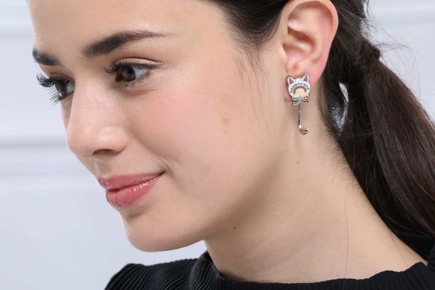 CAT CHIC耳環(白色) image 1