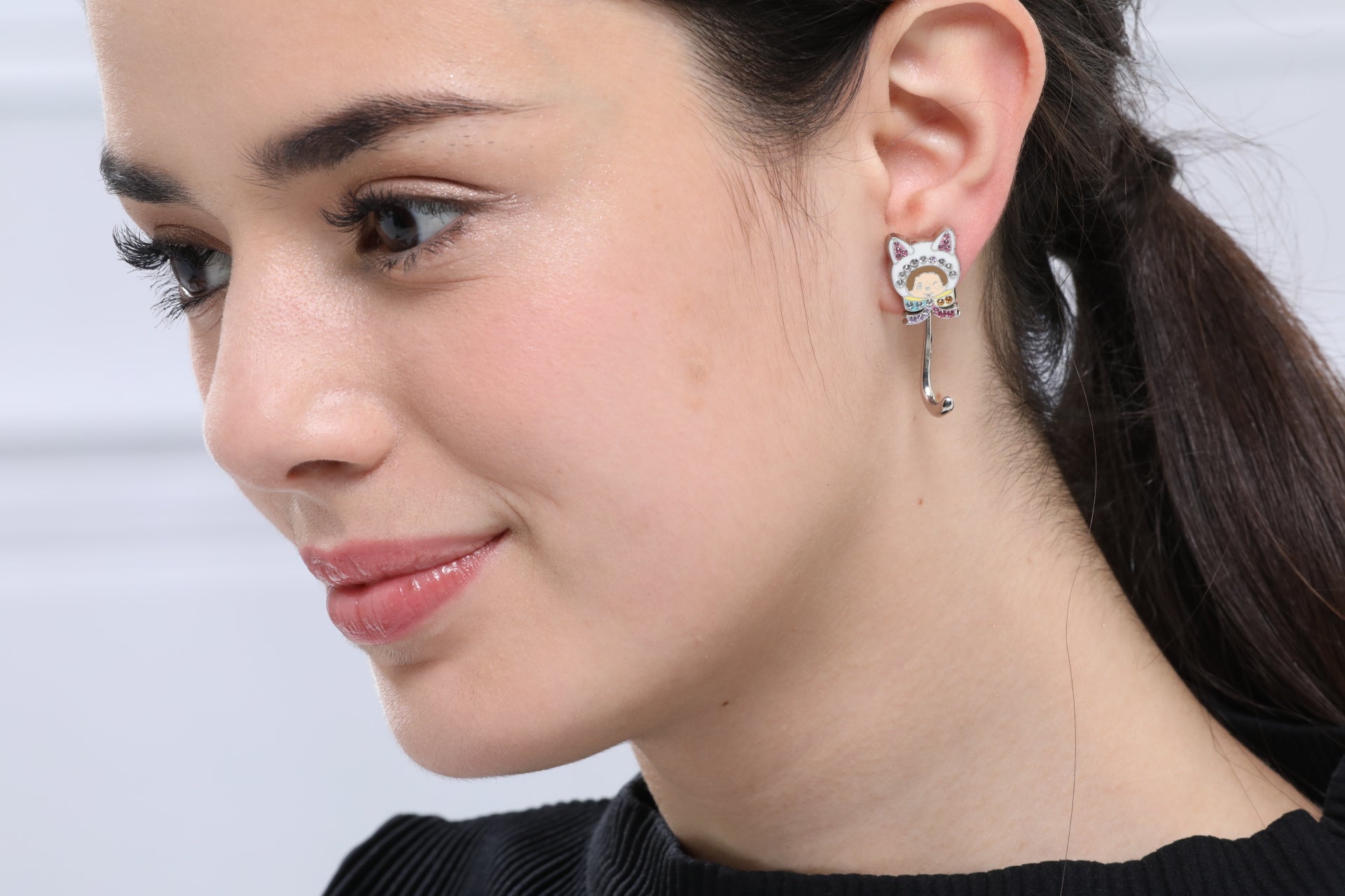 CAT CHIC耳環(白色) image 1