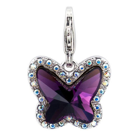 PURPLE BUTTERFLY CHARM image 0