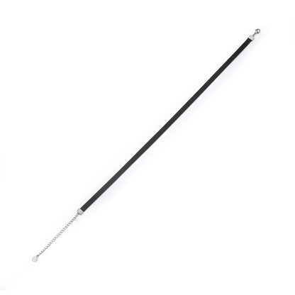 LEATHER CHOKER (SILVER) image 8