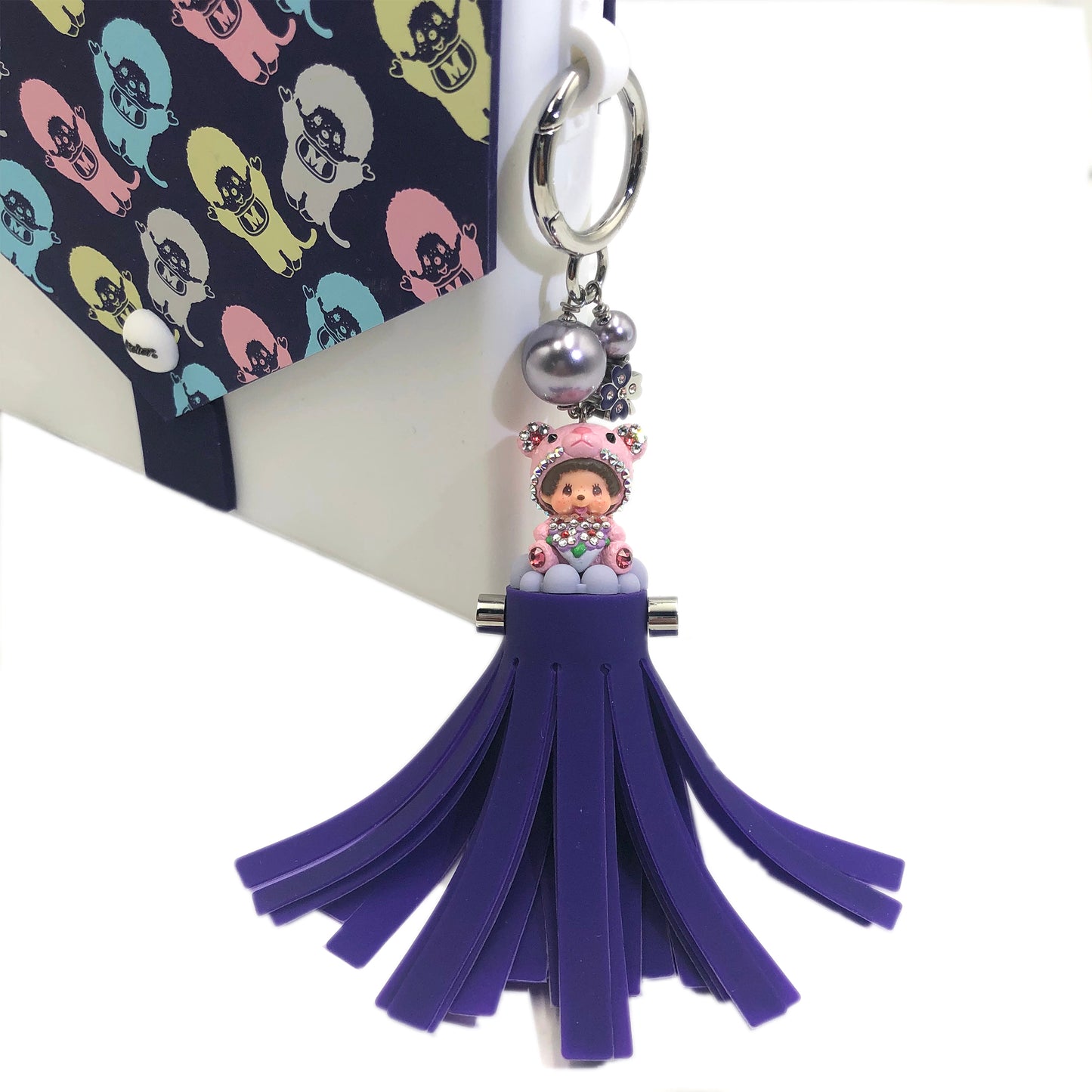 CLOVER TASSEL BAGCHARM(PURPLE) image 1