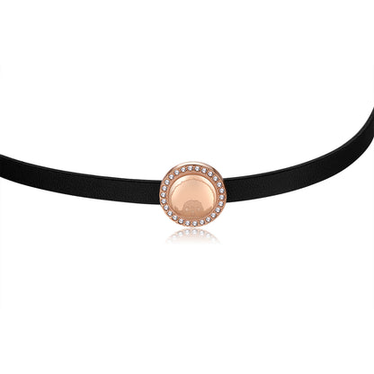 LEATHER CHOKER (ROSEGOLD) image 6