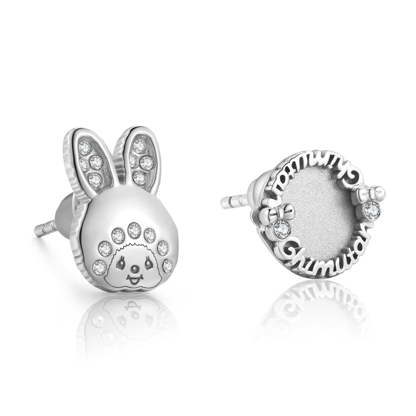 CHIMUTAN LETTERING EARRINGS(SILVER) image 2