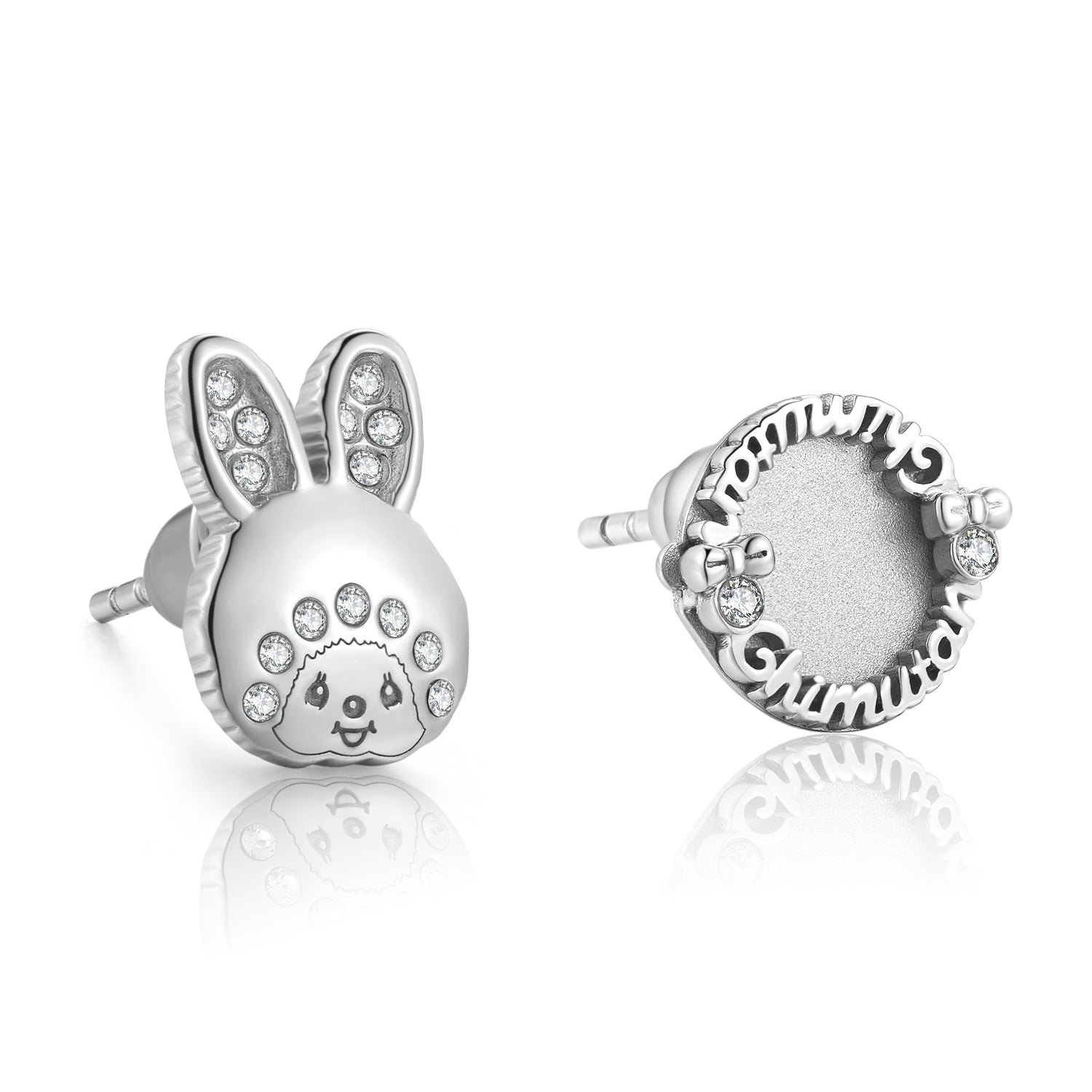 CHIMUTAN LETTERING EARRINGS(SILVER) image 2