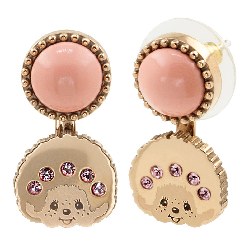 LOGOMANIA EARRINGS(ROSEGOLD) image 0