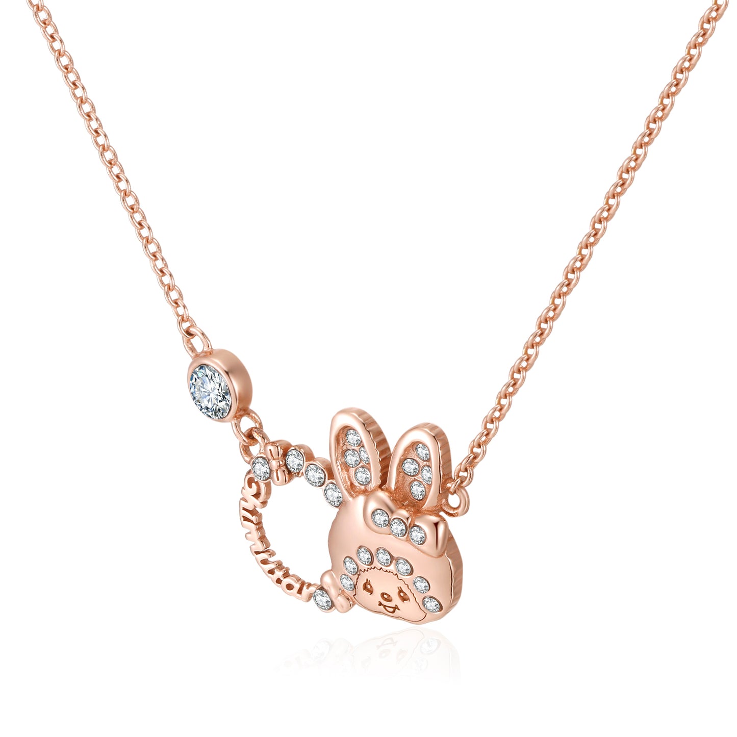 CHIMUTAN LETTERING NECKLACE(ROSEGOLD) image 6