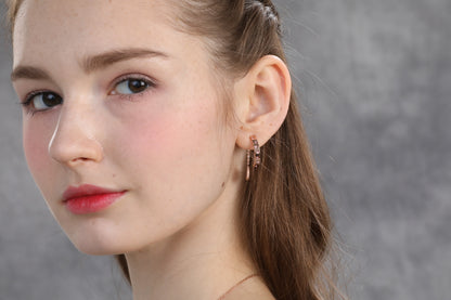 THE SMILE EARRINGS(ROSEGOLD) image 1