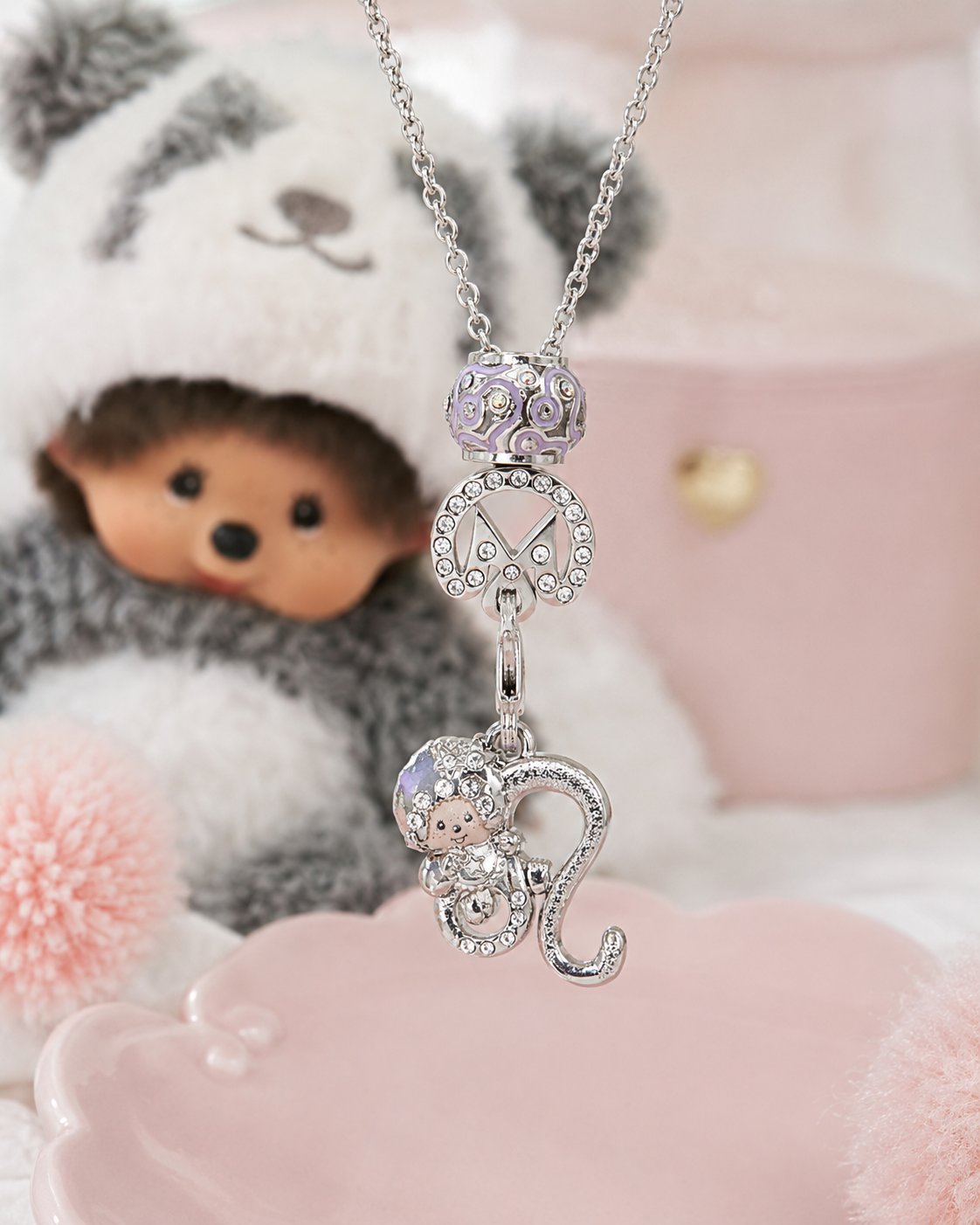 925 Silver Zodiac Charm Necklace (Leo)
